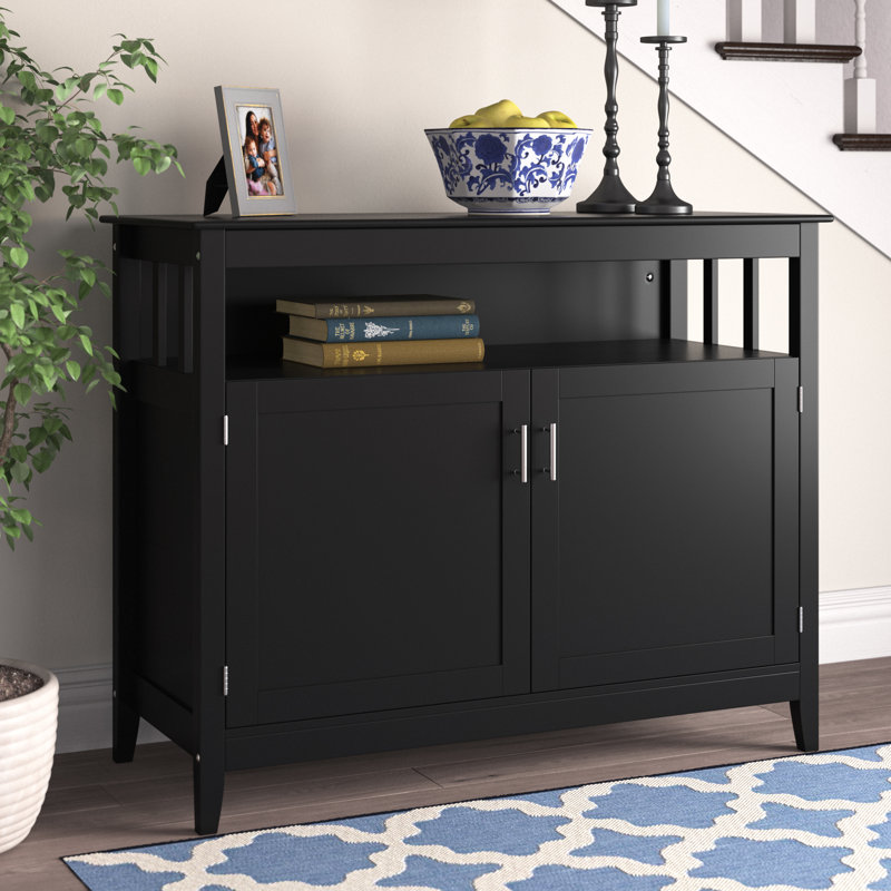 Lark Manor Verasha 45'' Wide Pine Solid Wood Server & Reviews Wayfair